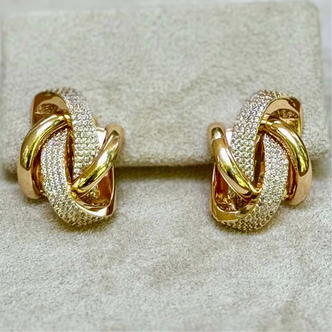 Empower Glow Zirconia Nest Earrings 2 - LARA
