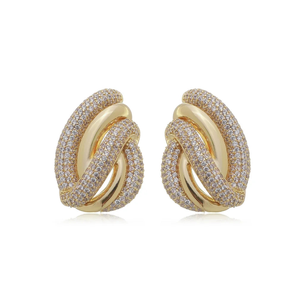 Empower Glow Zirconia Nest Earrings 2 - LARA
