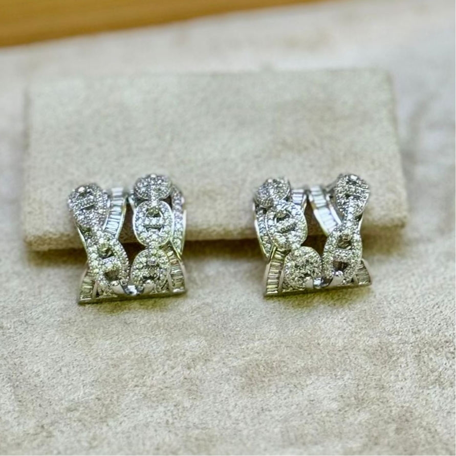 Empower Glow Zirconia Chain Earrings - ALICE