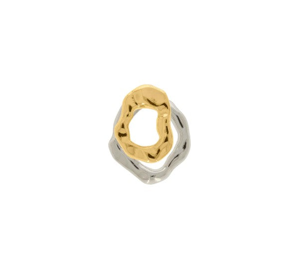 Mixed Metals Double Earrings - ALBA