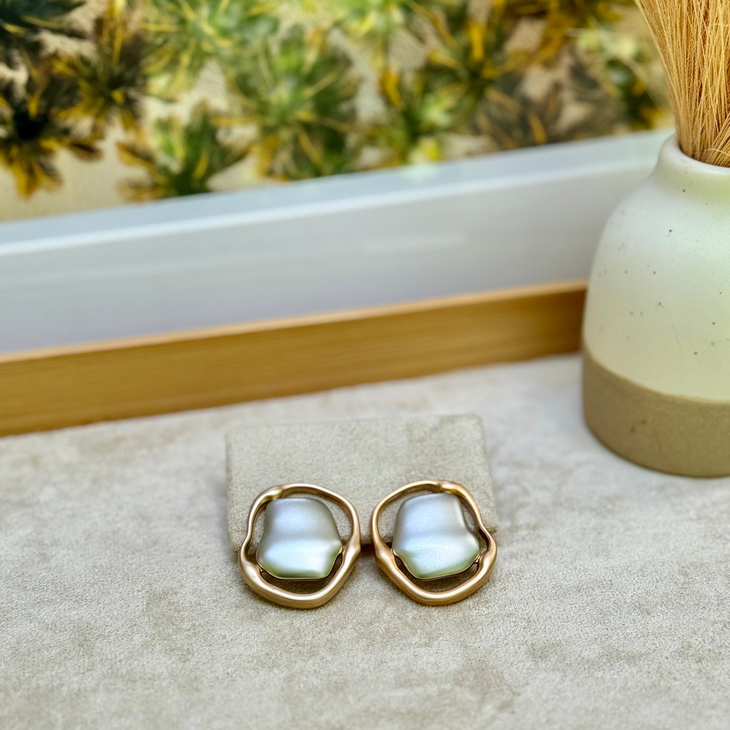 Mixed Metals Matte Earrings - TALI