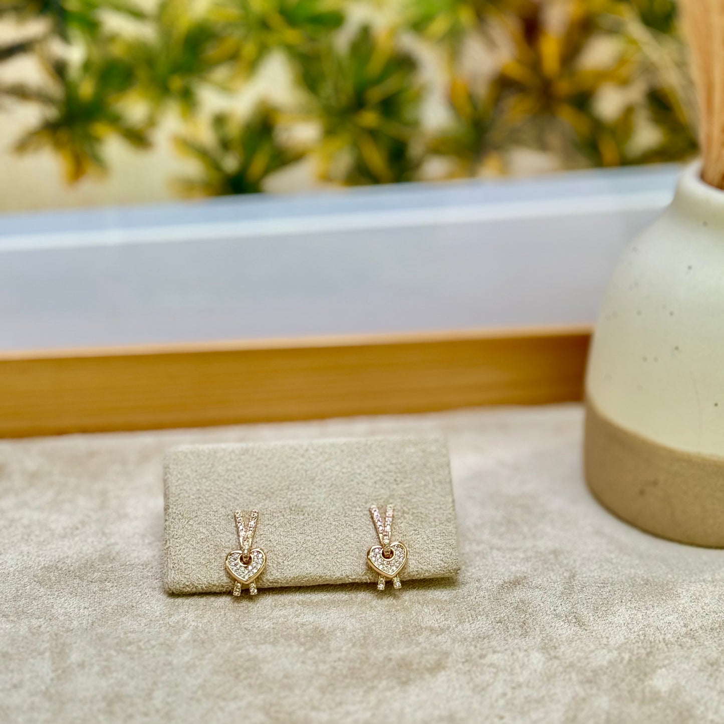 Tiny Treasures Heart Locker Earrings - MADA