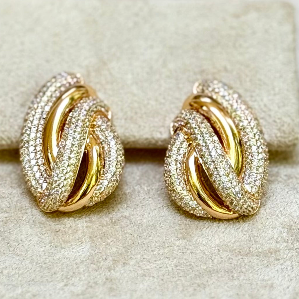 Empower Glow Zirconia Nest Earrings - TILIA