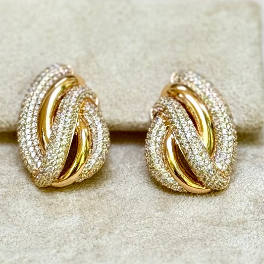 Empower Glow Zirconia Nest Earrings - TILIA
