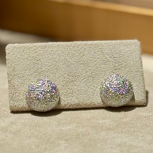 Tiny Treasure Texture Ball Earrings - DEBY