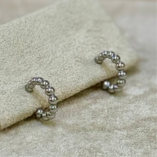 Fearless Shine Mini Balls Hoops Earrings - DEVIN