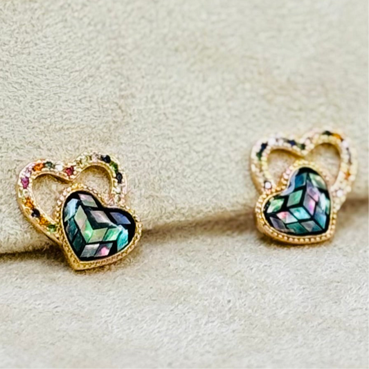 Tiny Treasures Doubled Heart Earrings 2 - MIA