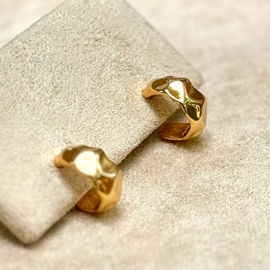 Fearless Shine Hexagonal Hoops Earrings - ELLIE