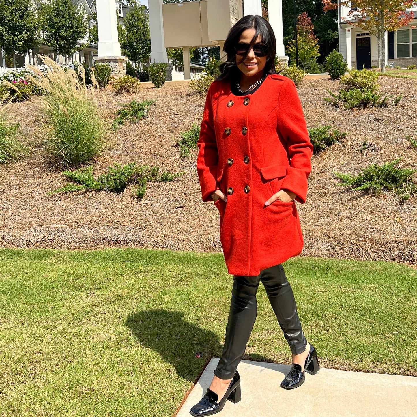 Orange Trench Coat