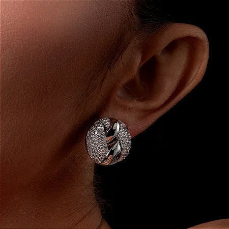 Empower Glow Round Sparkle Earrings - CRIS