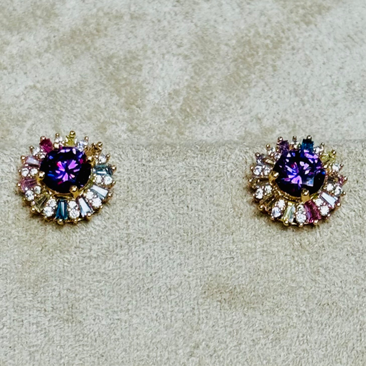 Tiny Treasures Sparkle Stud Earrings - LUNA
