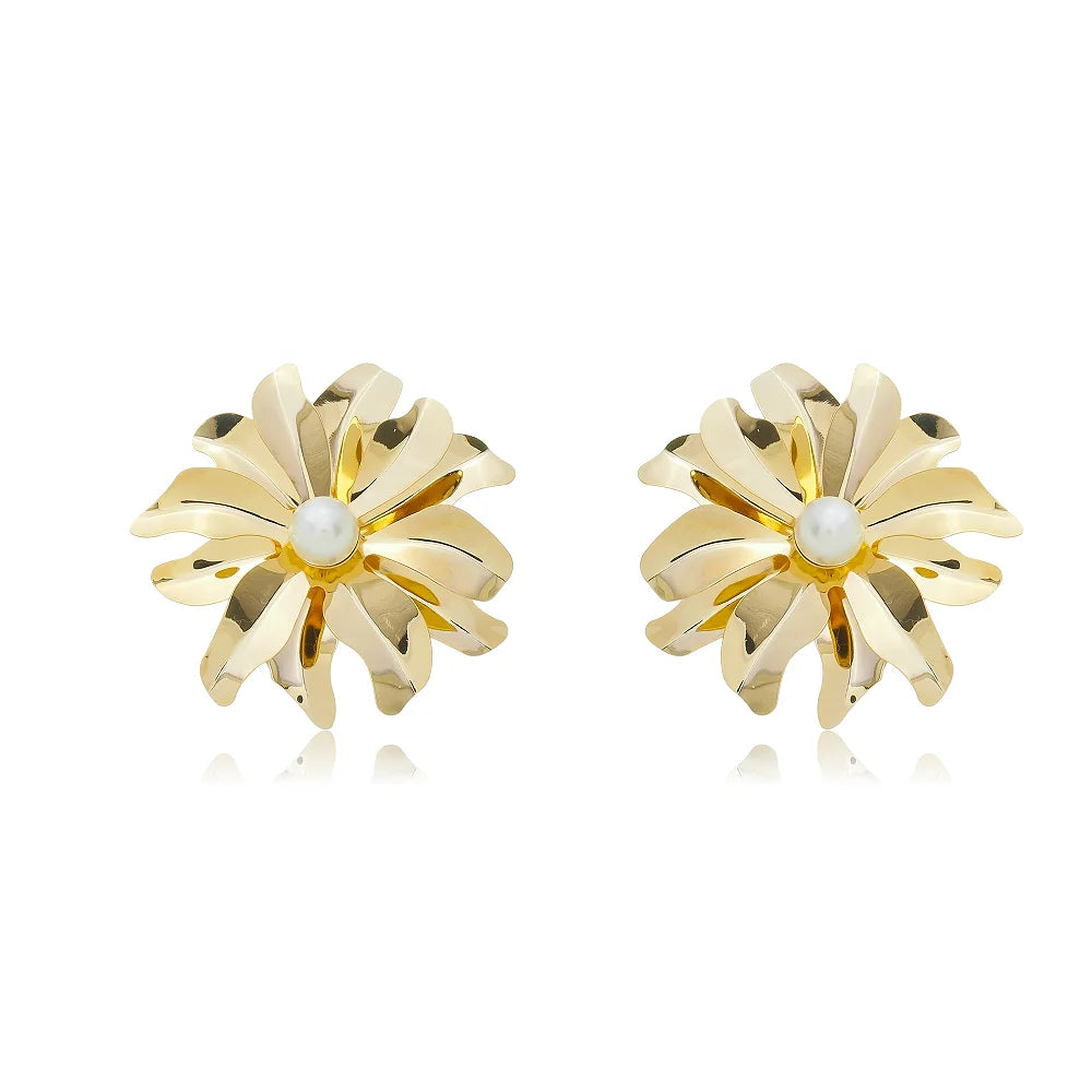 Spring Radiance Flower 3 Earrings - DAHLIA