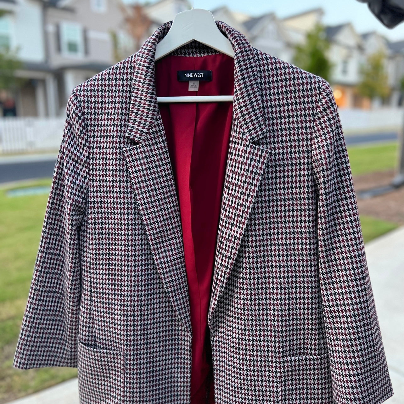 Plaid Blazer from Nine West