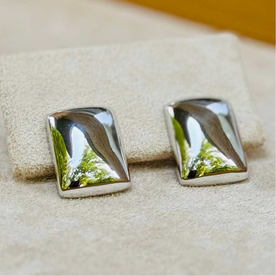 Fearless Shine Rectangle Earrings - EMILY
