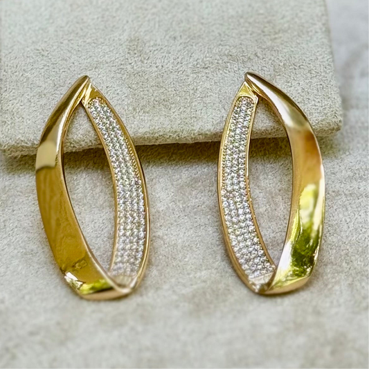 Empower Glow Zirconia Encrusted Earrings - BLAIR