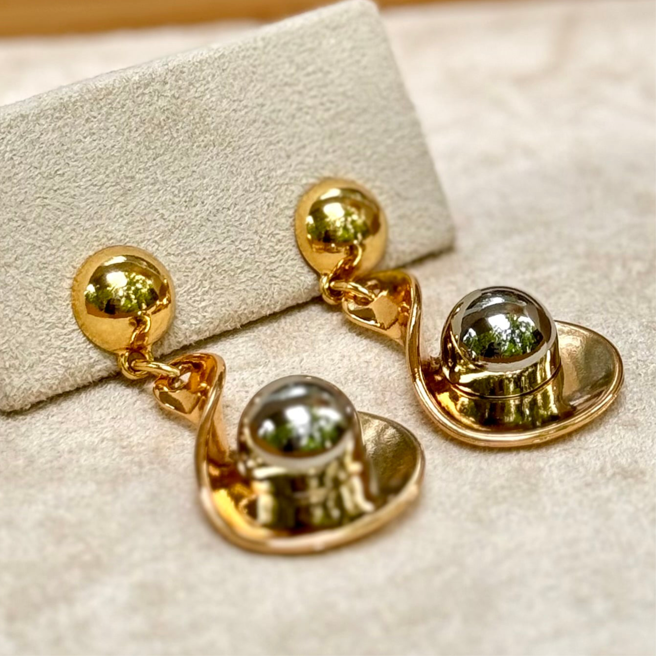 Mixed Metals Stud Earrings - ZURI