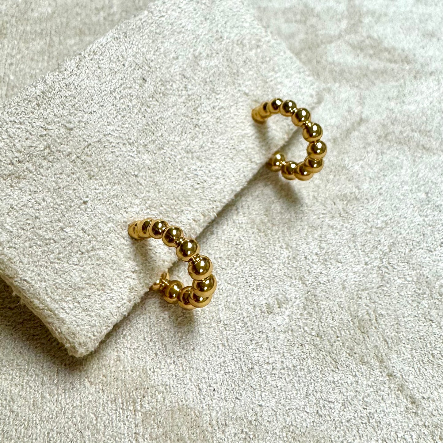 Fearless Shine Mini Balls Hoops Earrings - DEVIN