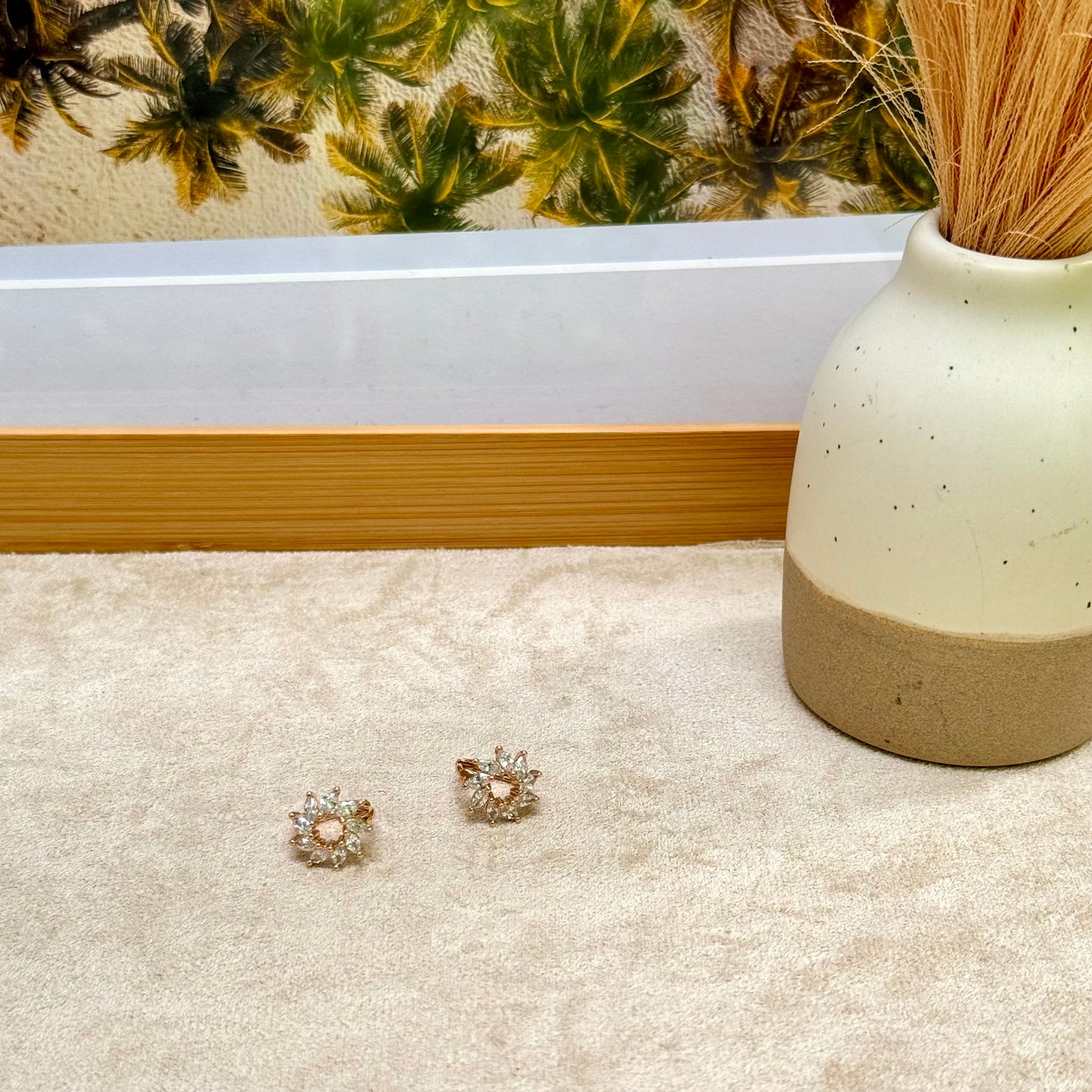 Tiny Treasures Mini Crystals Hoops 3 Earrings - CARY