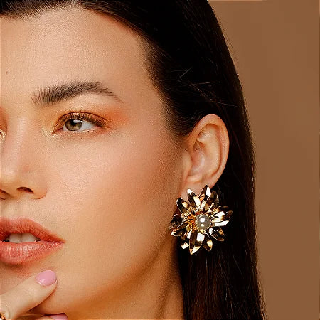 Spring Radiance Flower 3 Earrings - DAHLIA