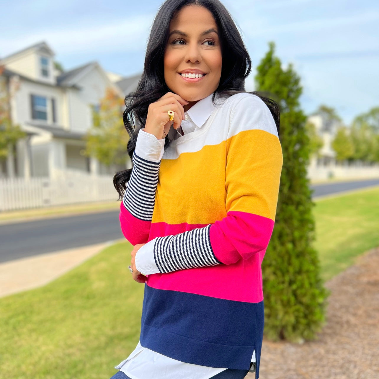 Colorful Striped Sweater