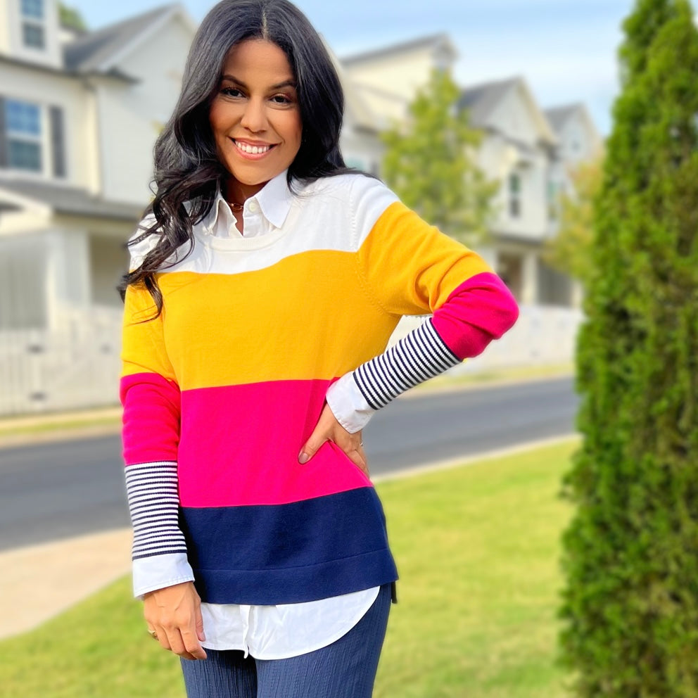 Colorful Striped Sweater