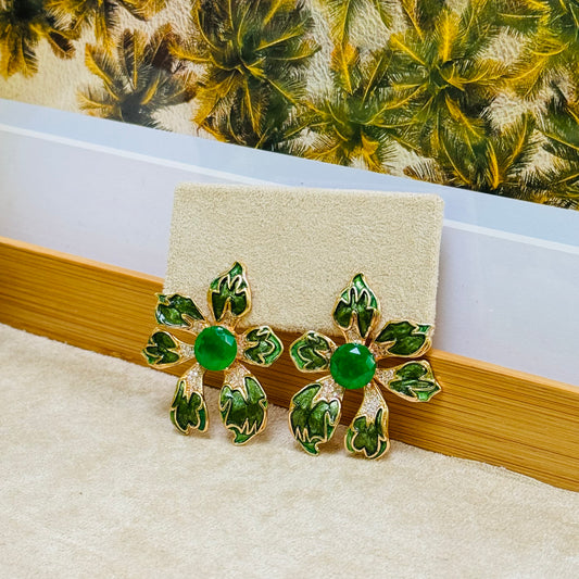 Wild Bloom Flower 3 Earrings - POPPY