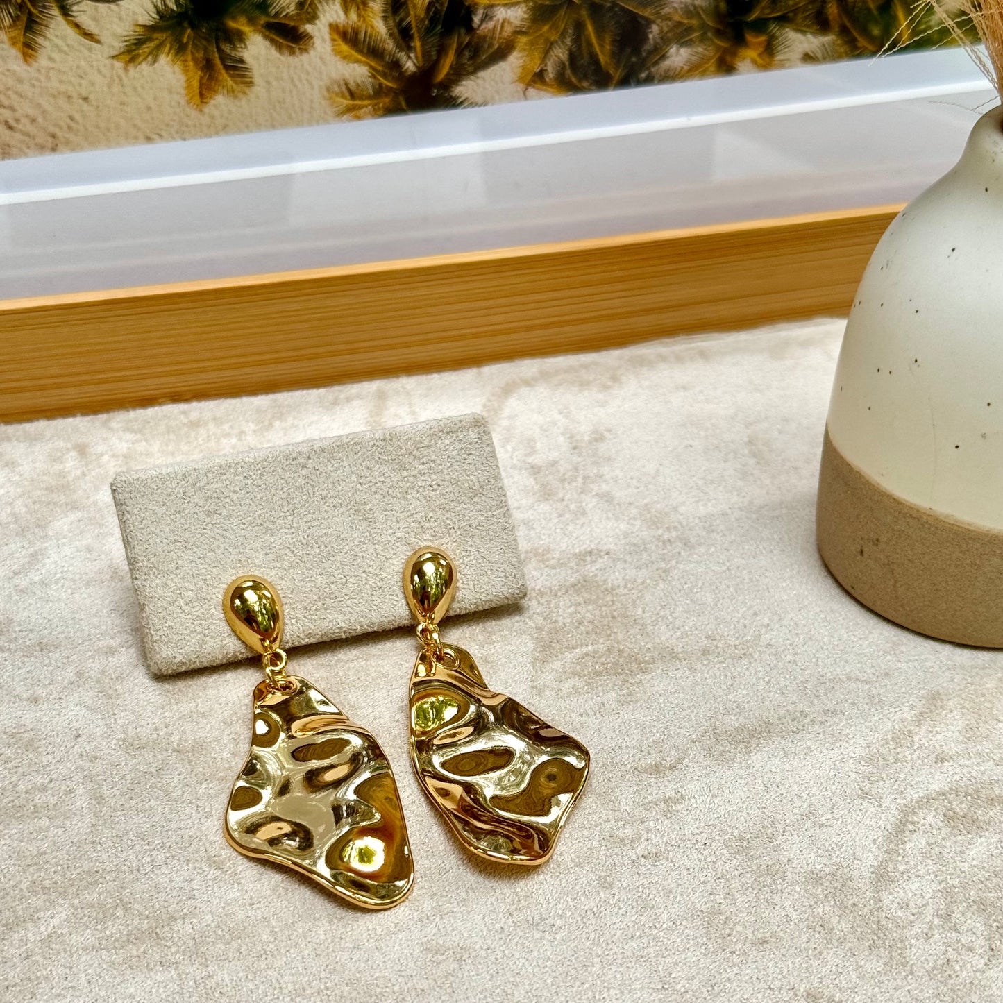Fearless Shine Hammered Earrings - AVERY
