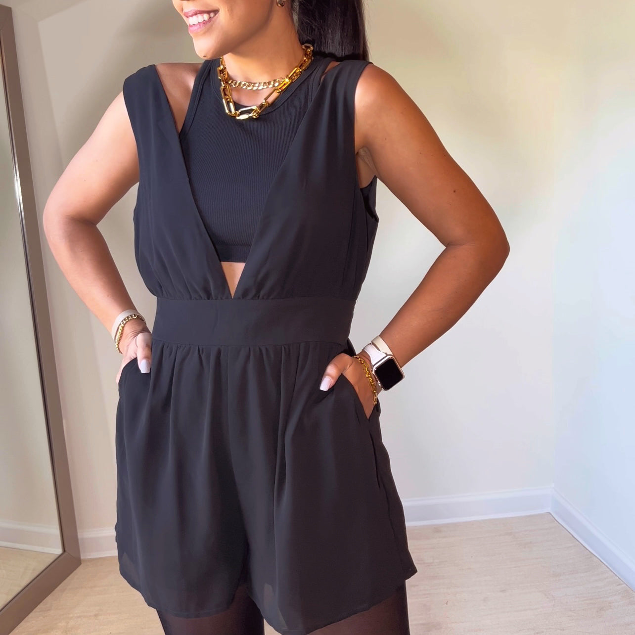 Black Jumpsuit - size: small