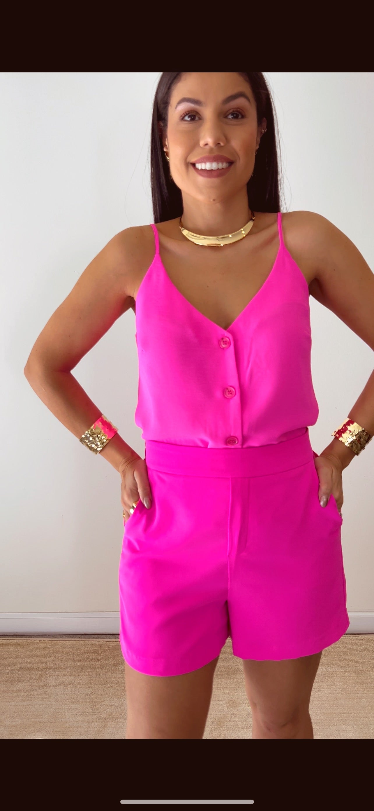 Pink Neon top Vest - Ref. Fran